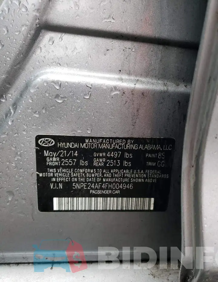 5NPE24AF4FH004946 Photo# 12