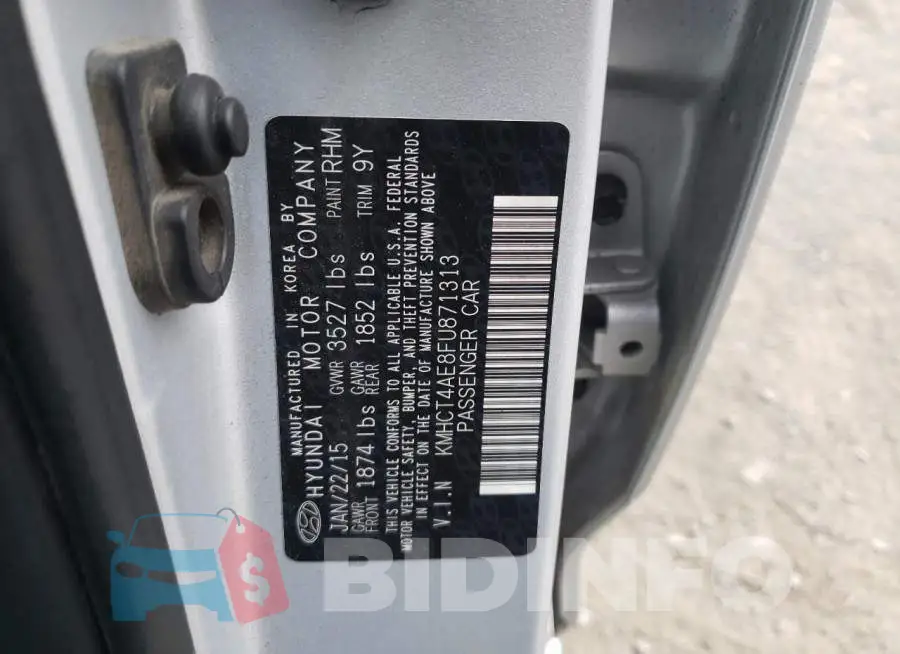 KMHCT4AE8FU871313 Photo# 10