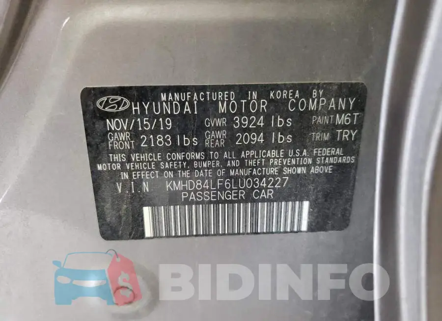 KMHD84LF6LU034227 Photo# 10