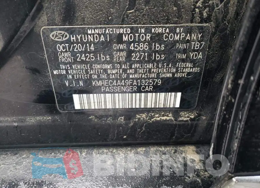 KMHEC4A49FA132579 Photo# 12