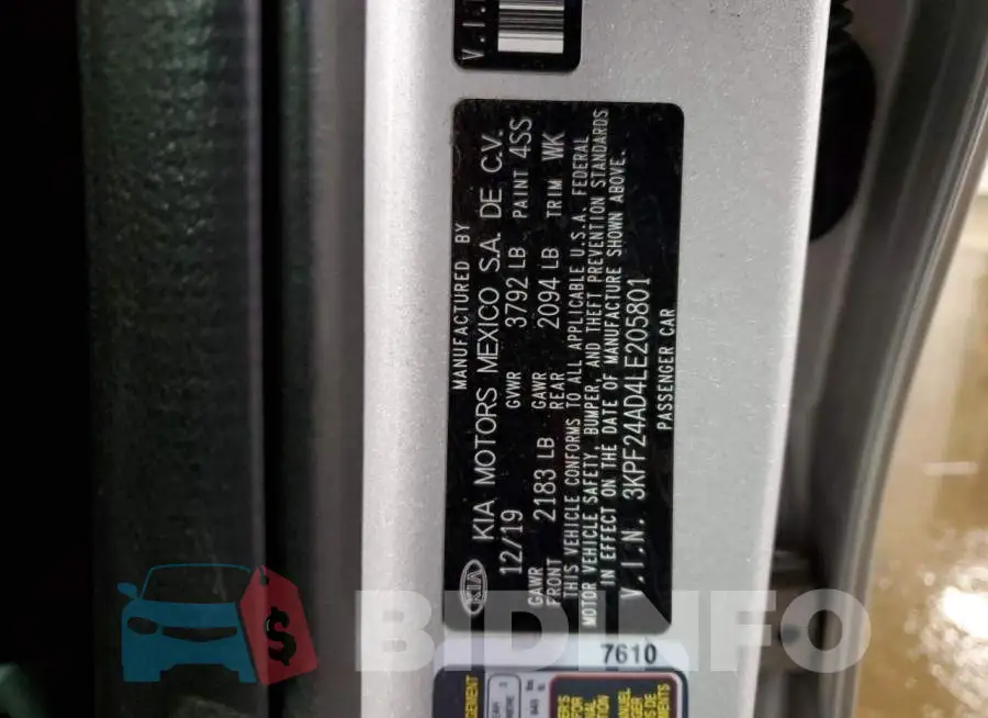 3KPF24AD4LE205801 Photo# 12