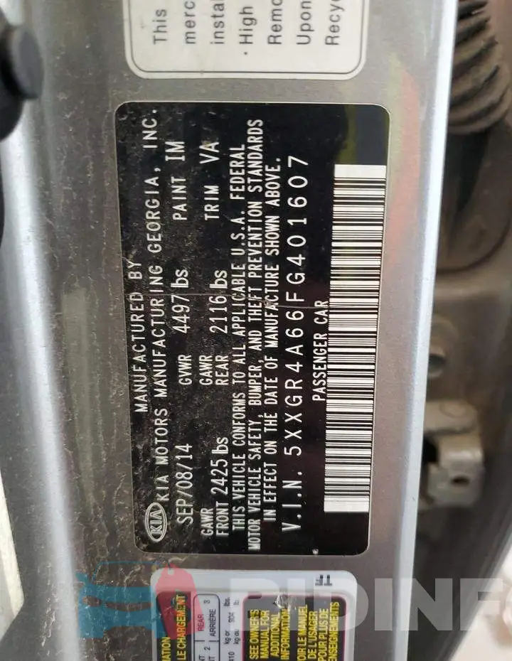 5XXGR4A66FG401607 Photo# 10
