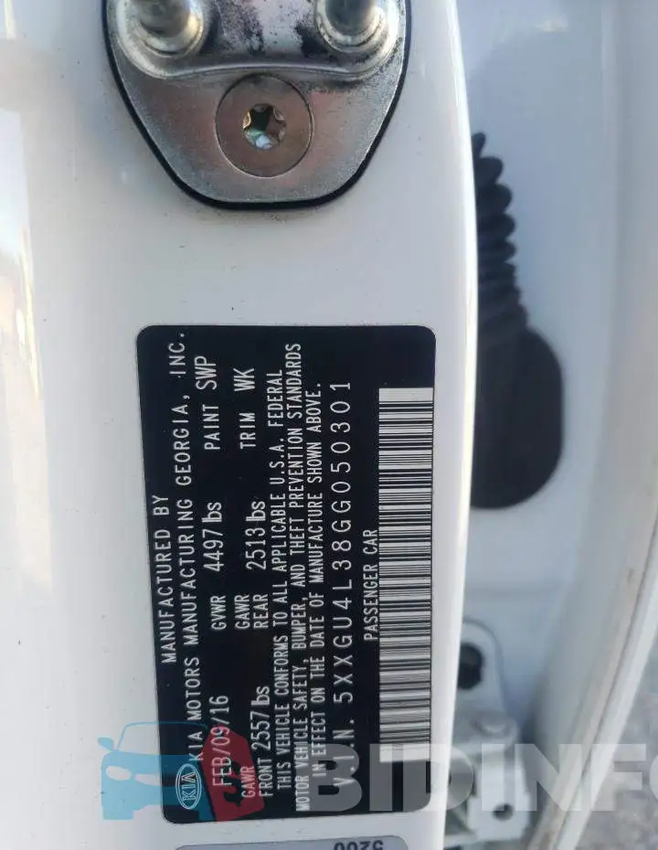 5XXGU4L38GG050301 Photo# 12
