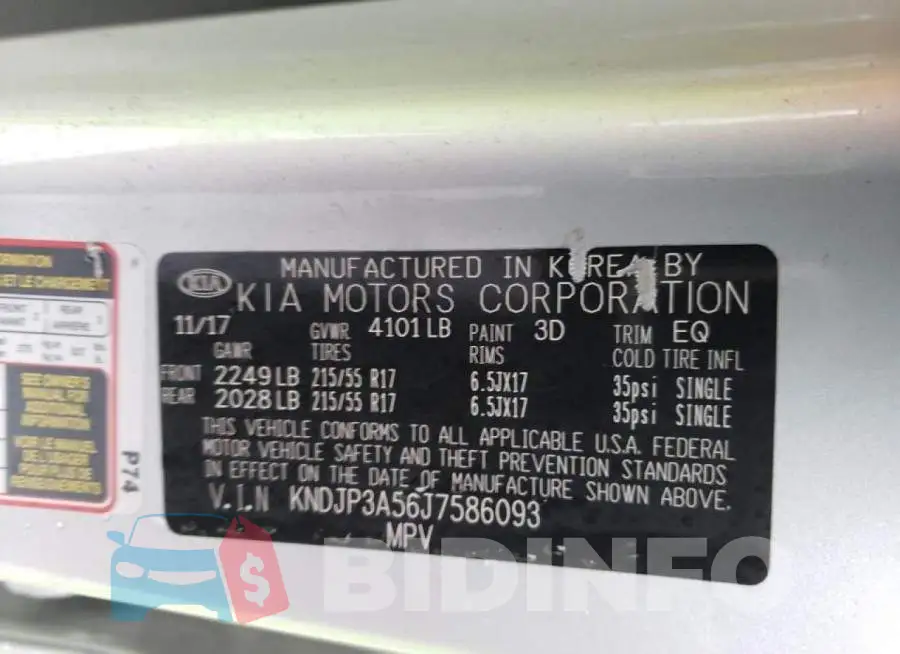 KNDJP3A56J7586093 Photo# 12