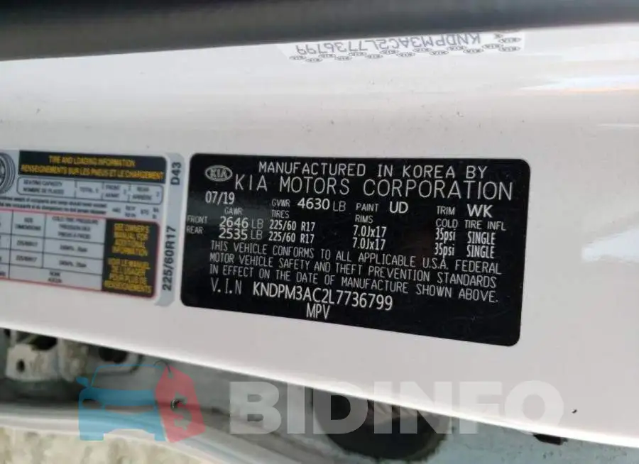 KNDPM3AC2L7736799 Photo# 13