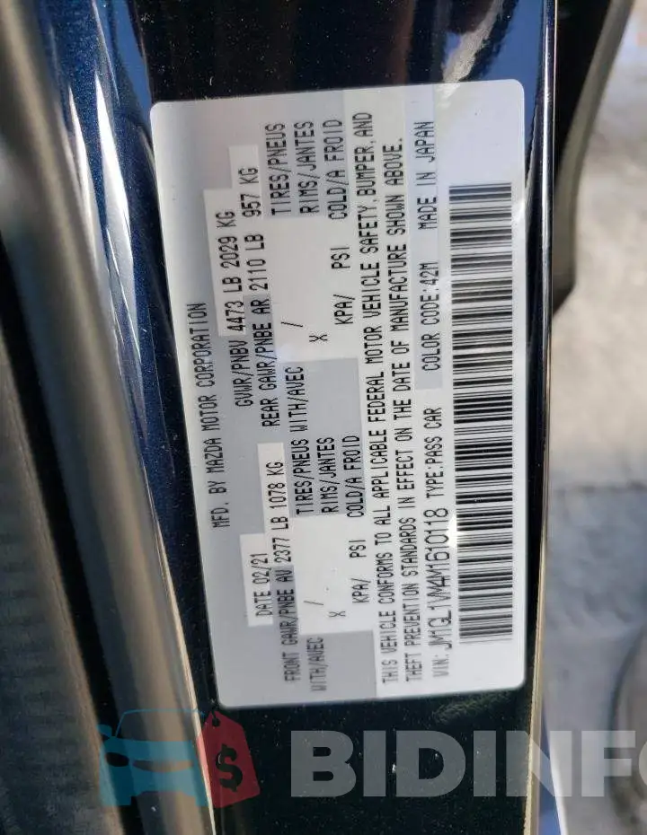 JM1GL1VM4M1610118 Photo# 10