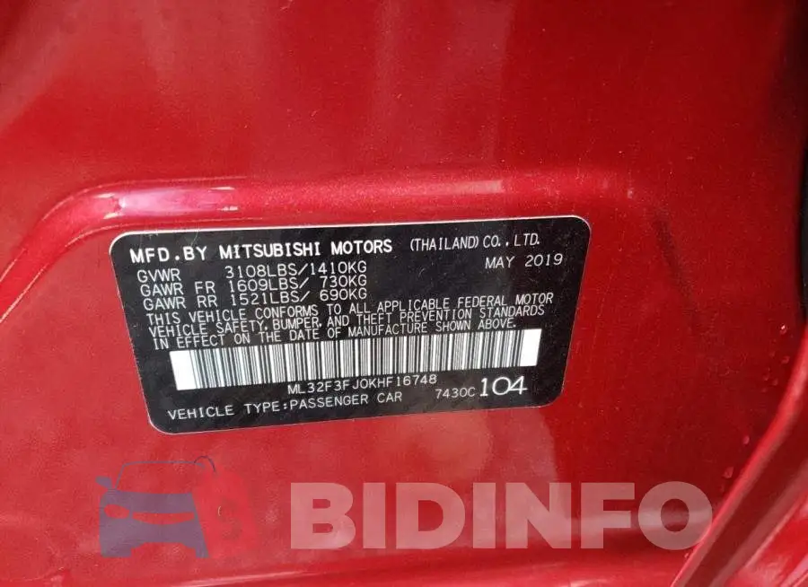ML32F3FJ0KHF16748 Photo# 12