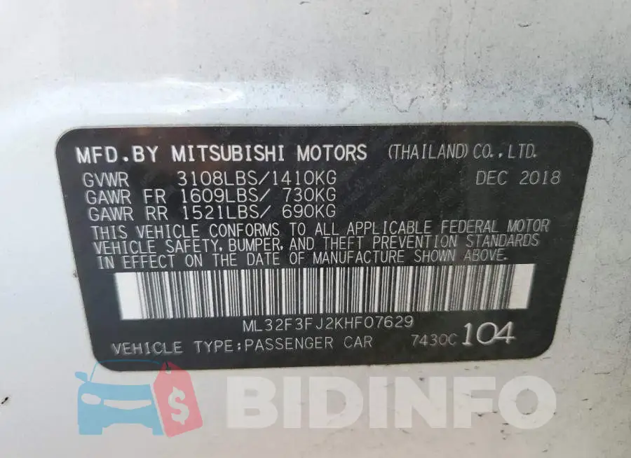ML32F3FJ2KHF07629 Photo# 12