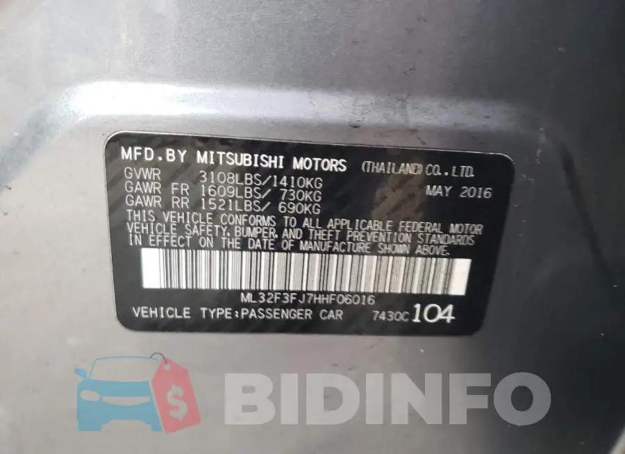 ML32F3FJ7HHF06016 Photo# 12