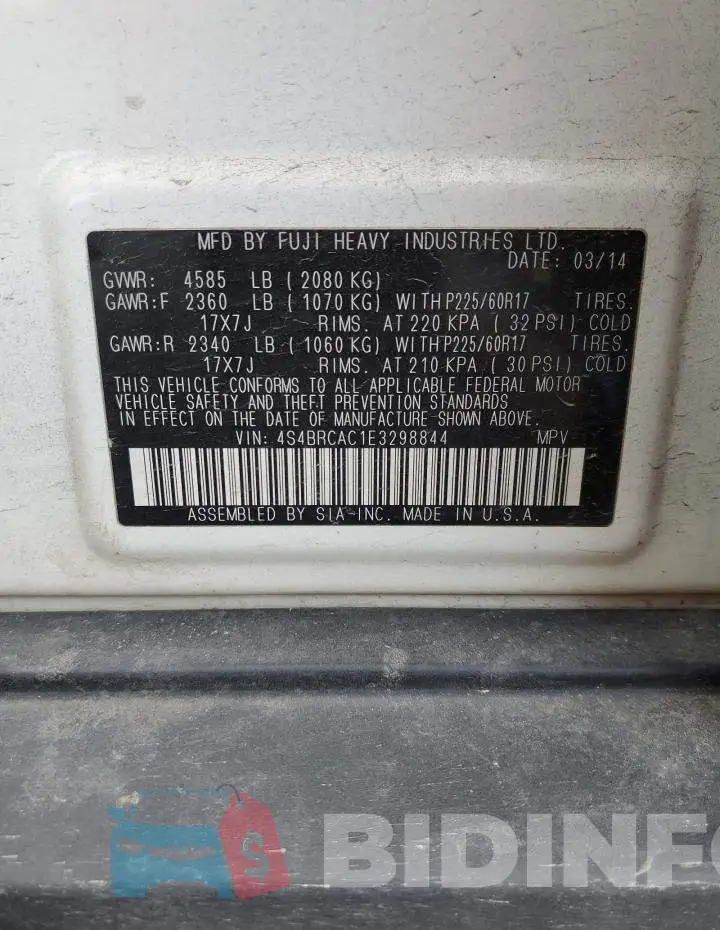 4S4BRCAC1E3298844 Photo# 12