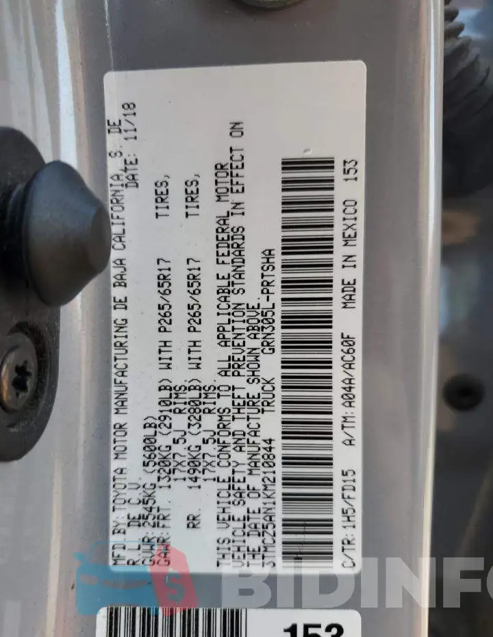 3TMCZ5AN1KM210844 Photo# 12