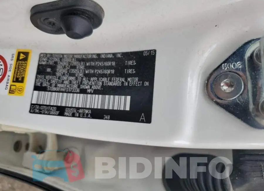 5TDBKRFH4FS173336 Photo# 13