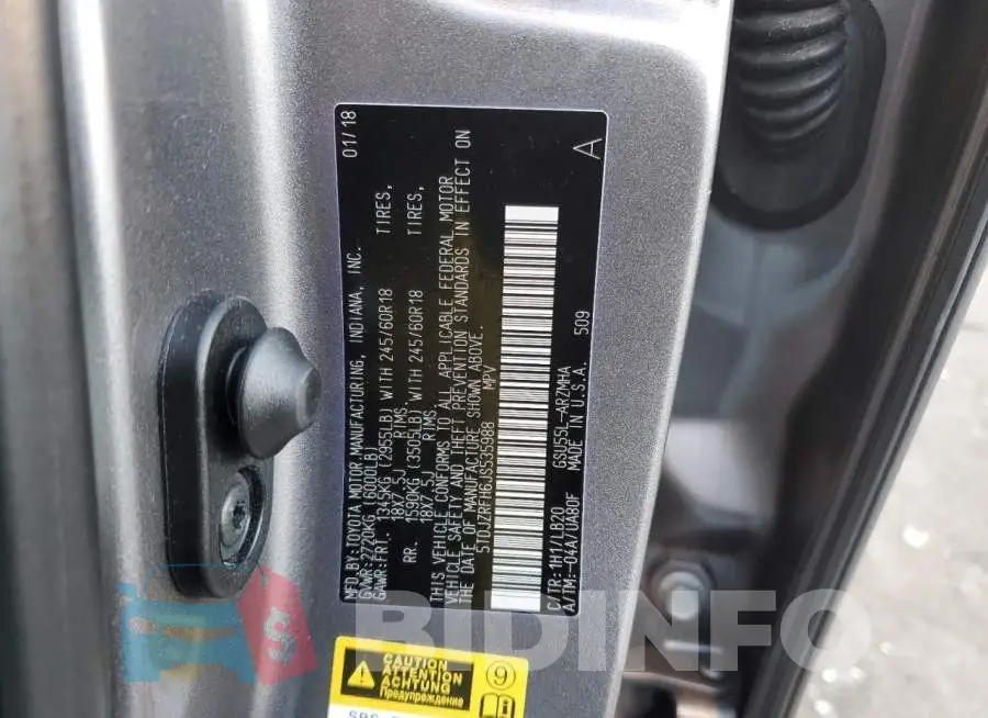 5TDJZRFH6JS535988 Photo# 13