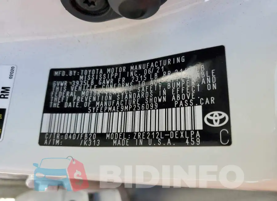 5YFEPMAE9MP256099 Photo# 12