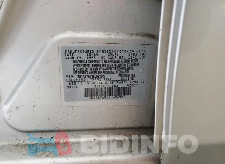 3N1AB7AP1EL691927 Photo# 12