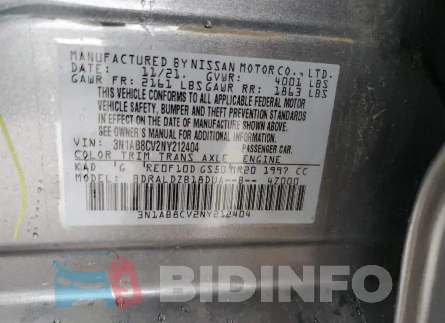 3N1AB8CV2NY212404 Photo# 13