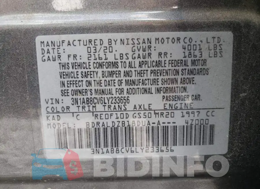 3N1AB8CV6LY233656 Photo# 10
