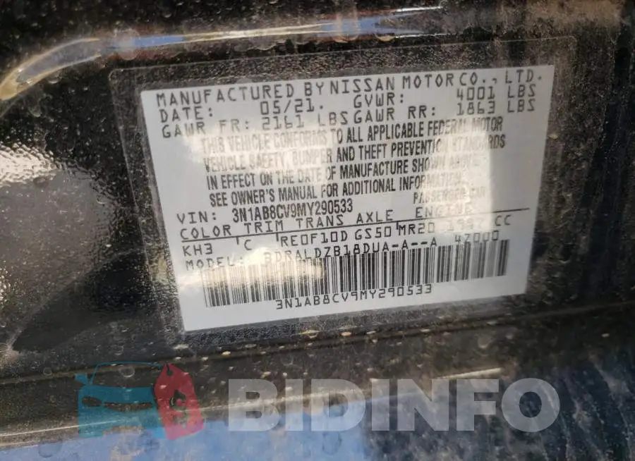 3N1AB8CV9MY290533 Photo# 10