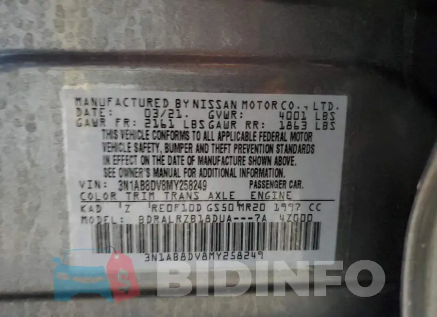 3N1AB8DV8MY258249 Photo# 10