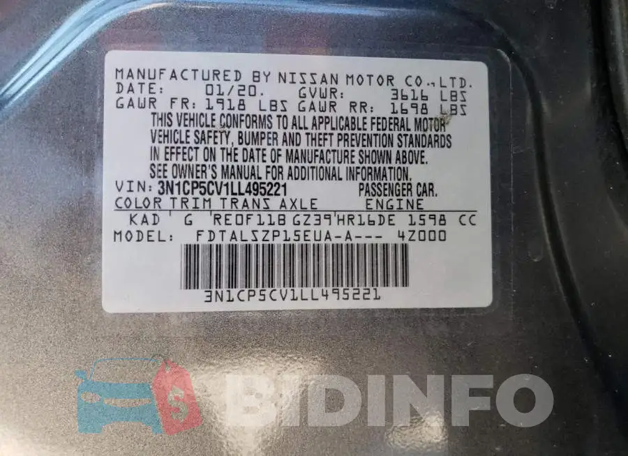 3N1CP5CV1LL495221 Photo# 13
