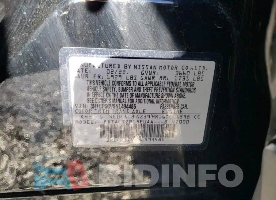 3N1CP5CV6NL494486 Photo# 12