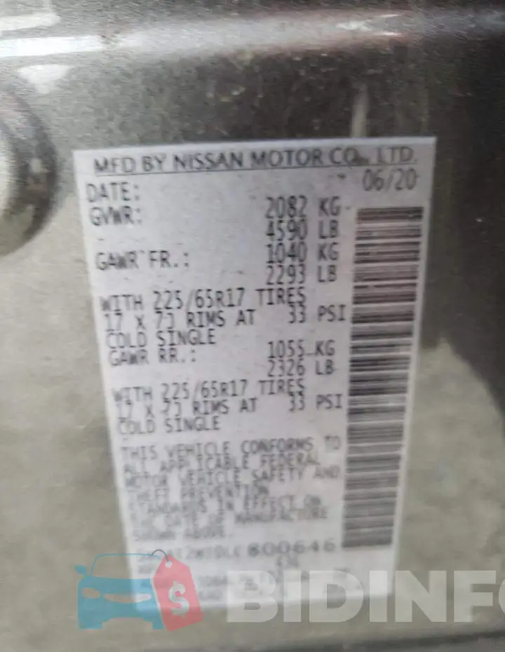 5N1AT2MT0LC800646 Photo# 10