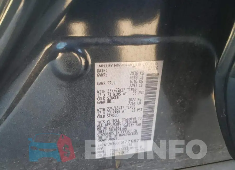 5N1AT2MT6GC877687 Photo# 13