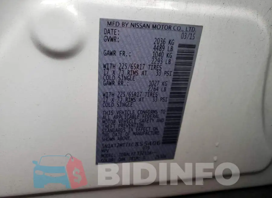 5N1AT2MT7FC855406 Photo# 13