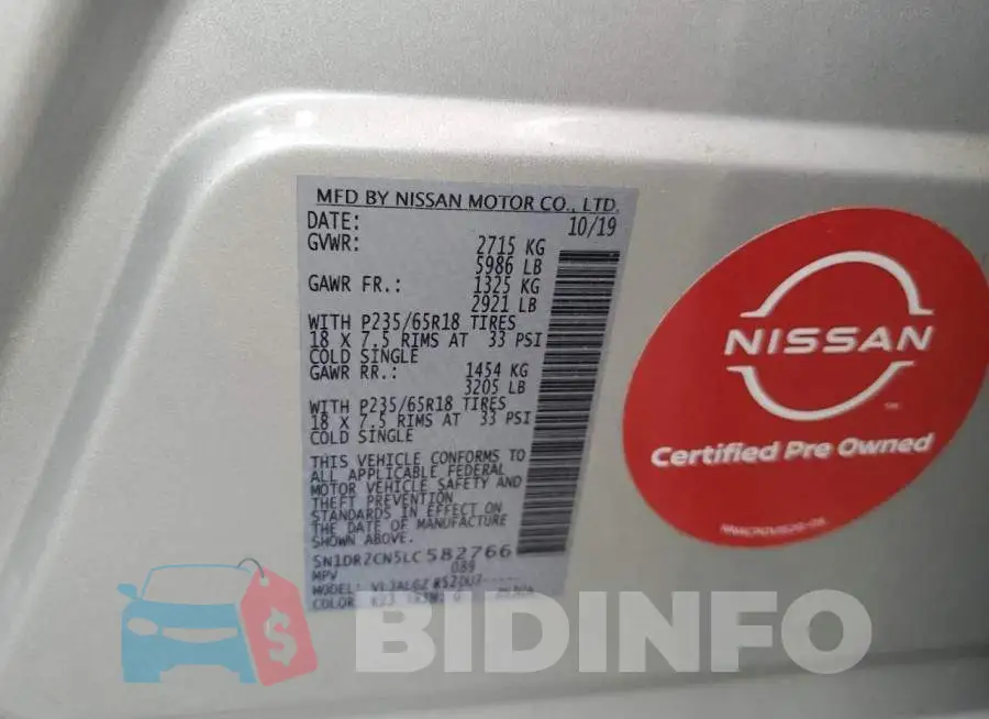5N1DR2CN5LC582766 Photo# 12