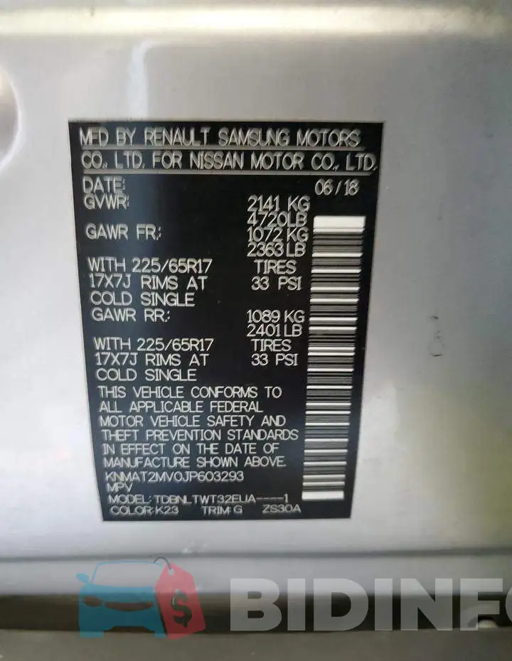 KNMAT2MV0JP603293 Photo# 13
