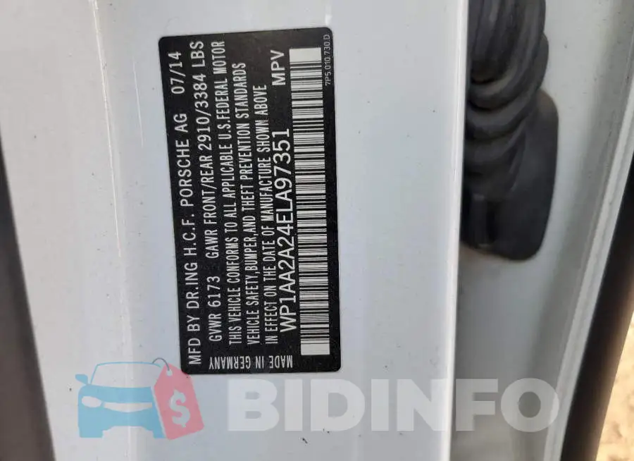 WP1AA2A24ELA97351 Photo# 13