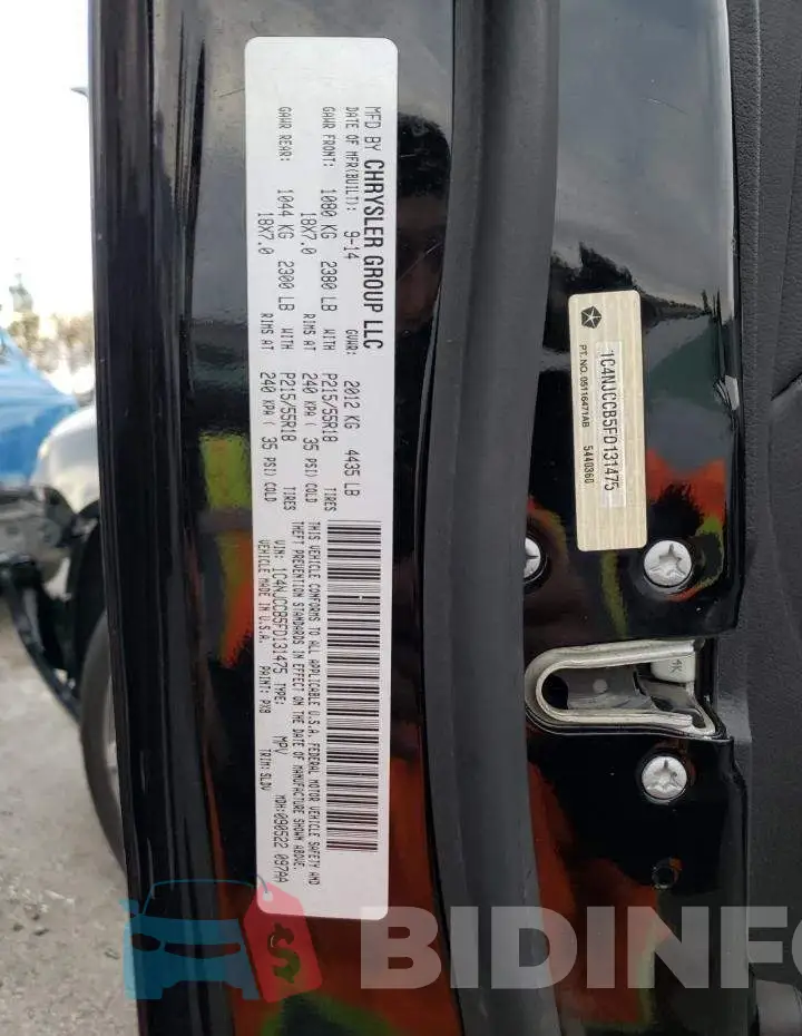 1C4NJCCB5FD131475 Photo# 12