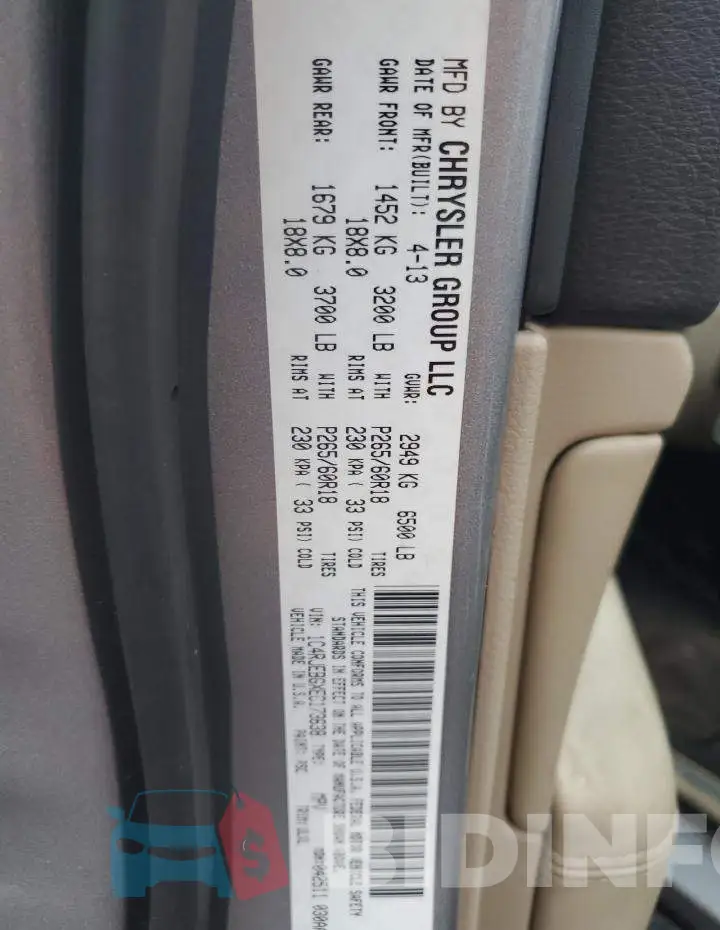 1C4RJEBGXEC173638 Photo# 13
