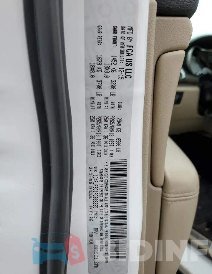 1C4RJFBG1FC208235 Photo# 14