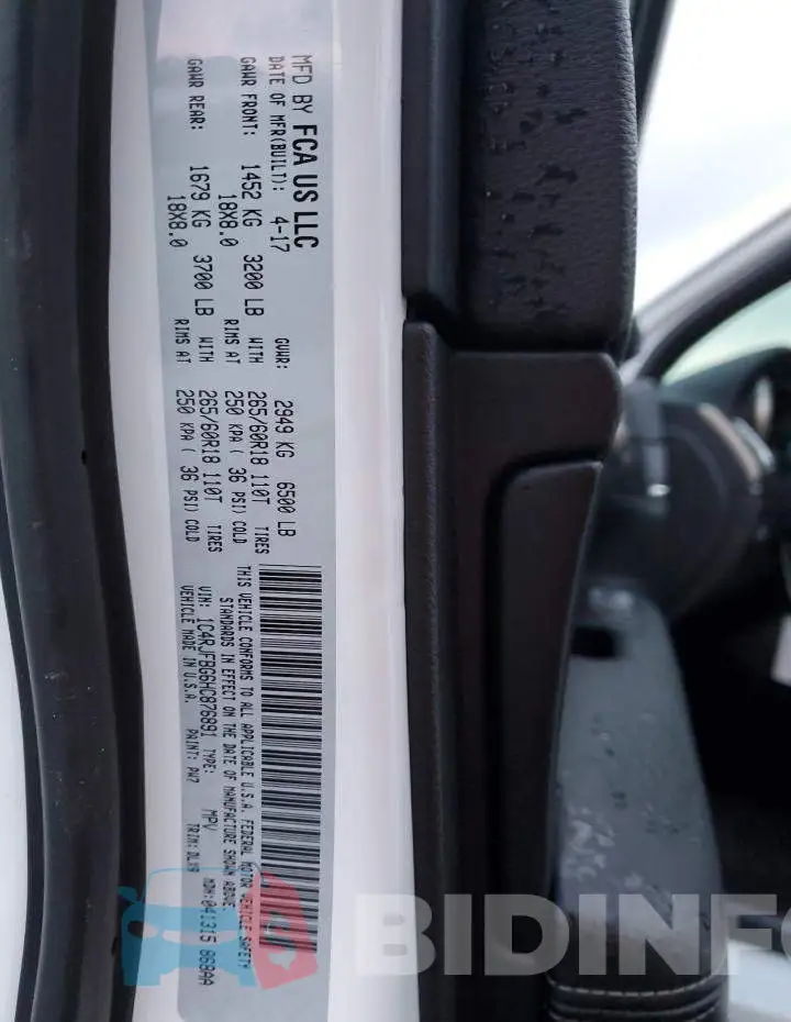 1C4RJFBG6HC876891 Photo# 13