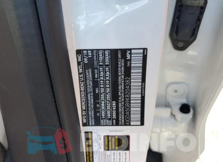 4JGDA5GB9KB204382 Photo# 13