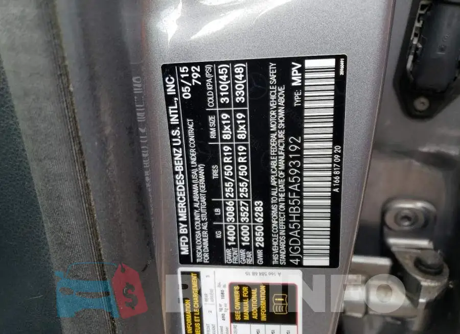 4JGDA5HB5FA593192 Photo# 13