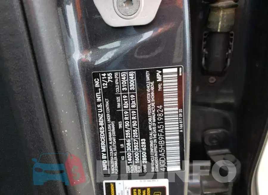 4JGDA5HB9FA519824 Photo# 12