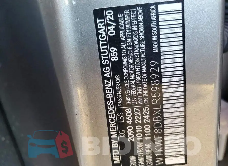 W1KWF8DBXLR598929 Photo# 12