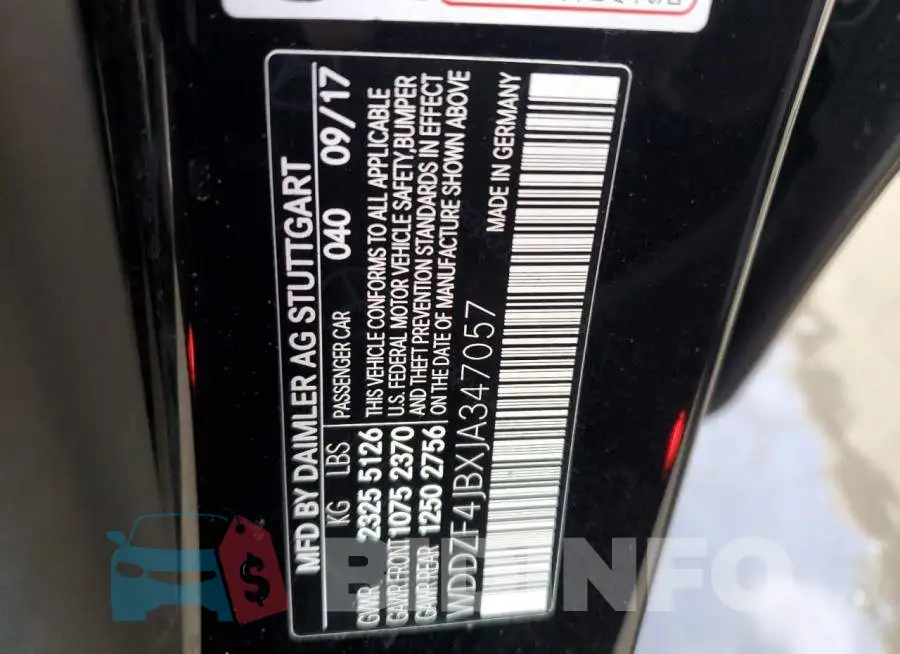 WDDZF4JBXJA347057 Photo# 12