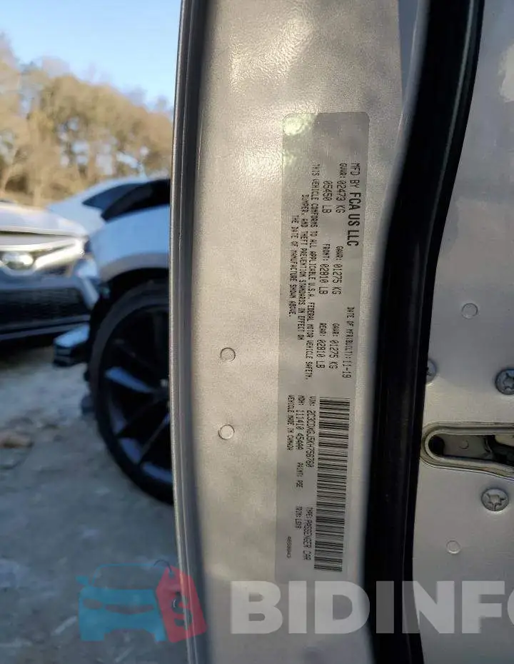 2C3CDXGJ5KH756760 Photo# 12