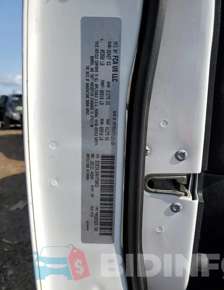 2C3CDXJGXKH758033 Photo# 10