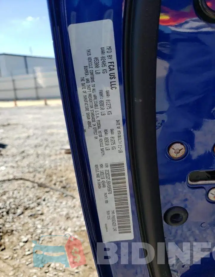 2C3CDZFJ5KH505878 Photo# 10