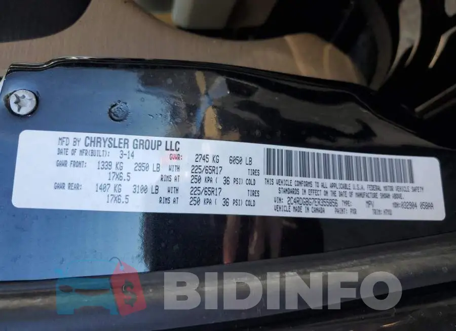 2C4RDGBG7ER355856 Photo# 13