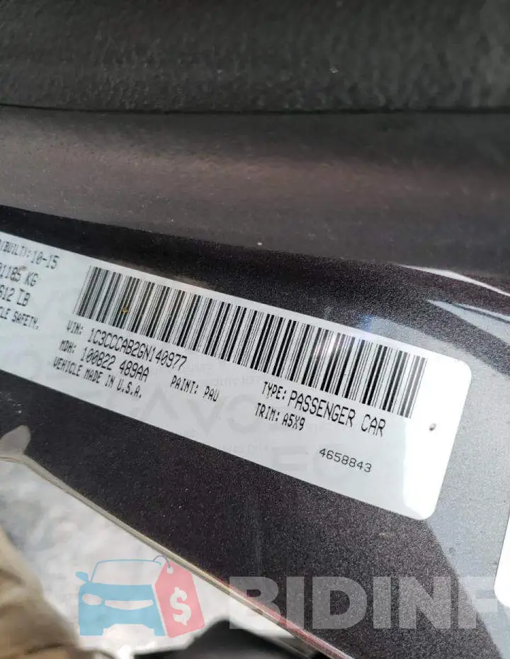 1C3CCCAB2GN140977 Photo# 10