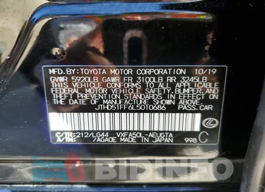JTHD51FF6L5010686 Photo# 12