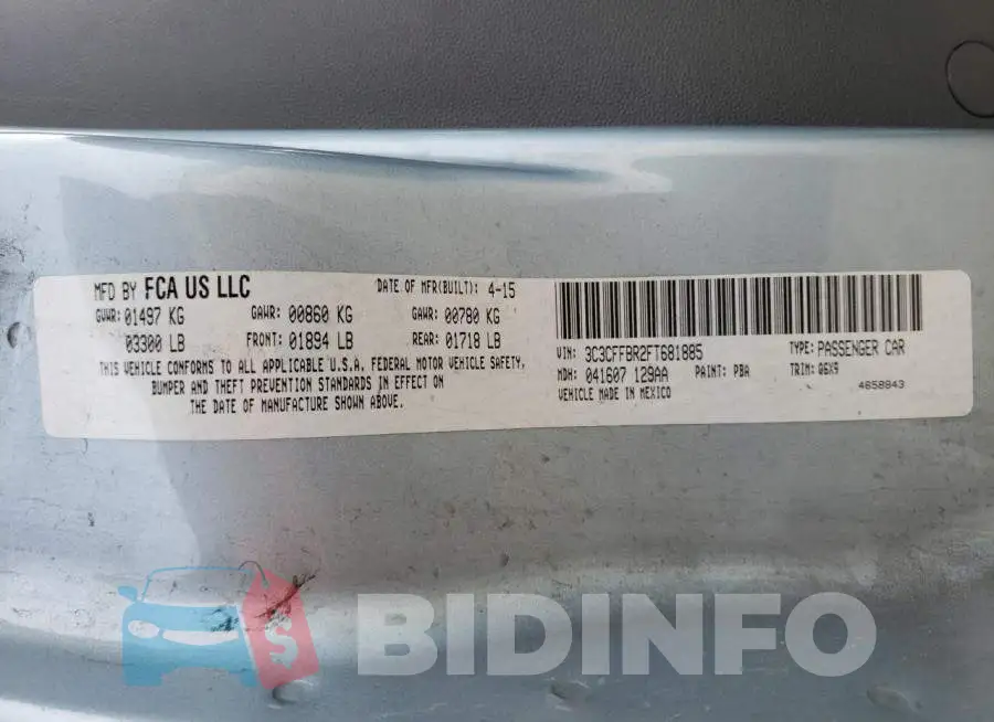 3C3CFFBR2FT681885 Photo# 12