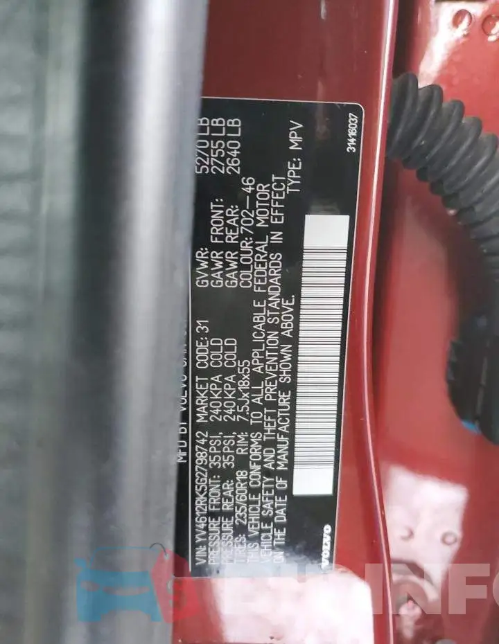 YV4612RK5G2798742 Photo# 13
