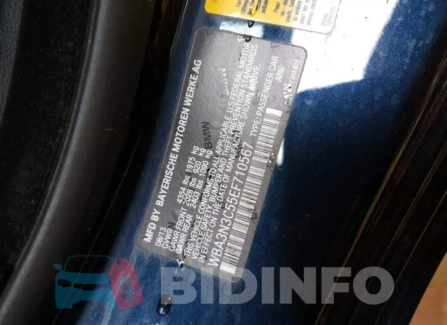 WBA3N3C55EF710567 Photo# 12