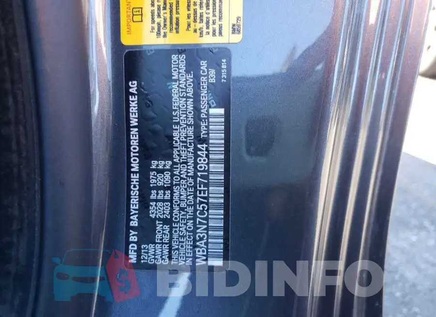 WBA3N7C57EF719844 Photo# 12